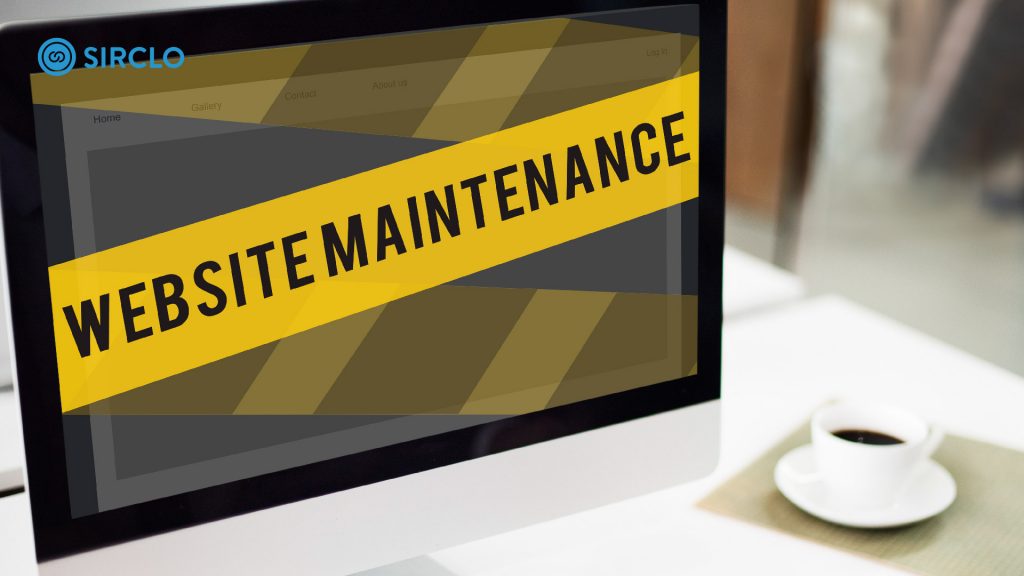 cara maintenance website