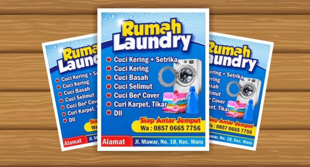 12 Contoh Brosur Laundry Menarik yang Bisa Jadi Referensi