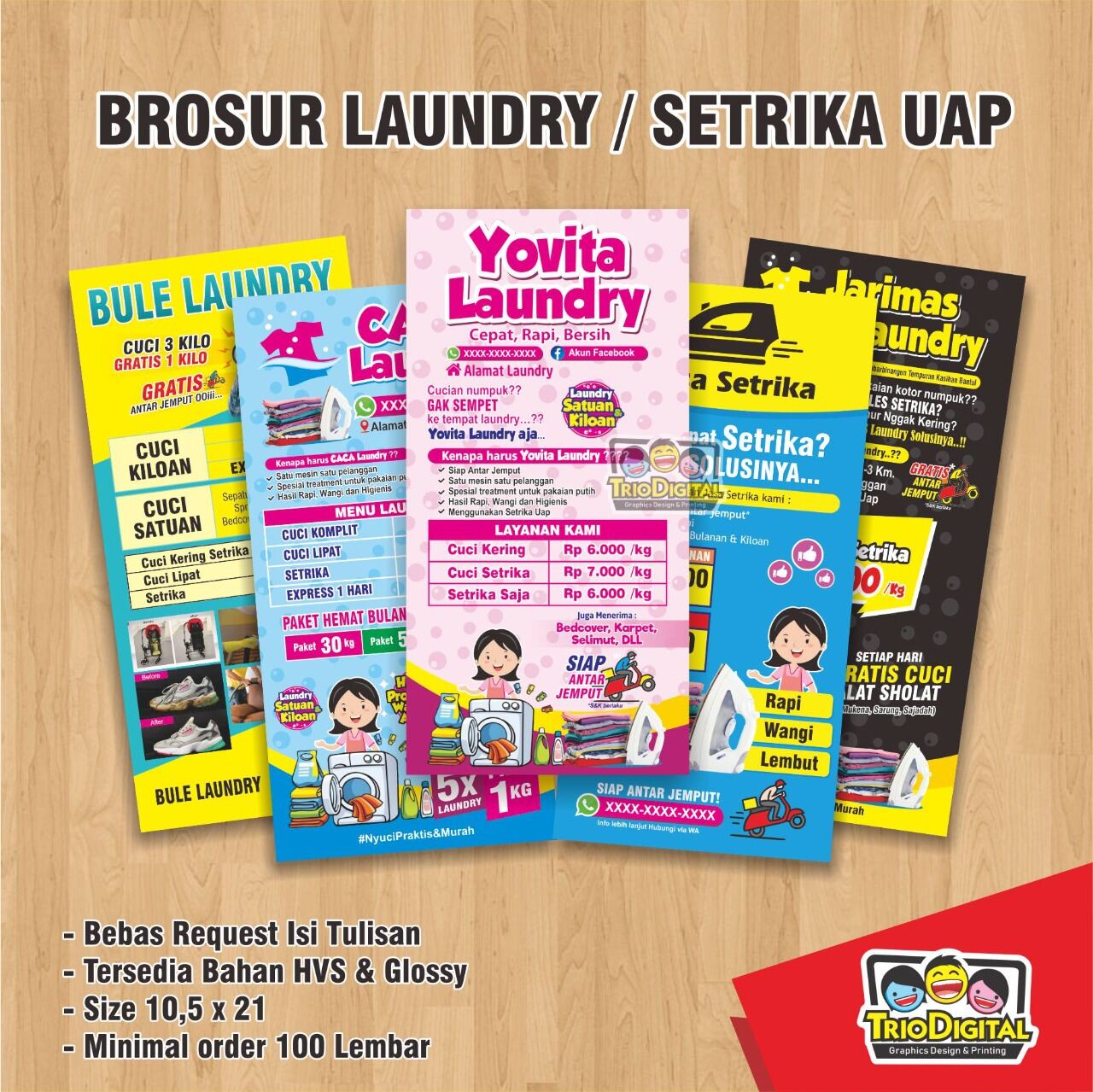 12 Contoh Brosur Laundry Menarik Yang Bisa Jadi Referensi